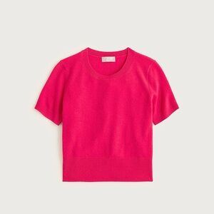 J. Crew Bright Pink Short Sleeve Top